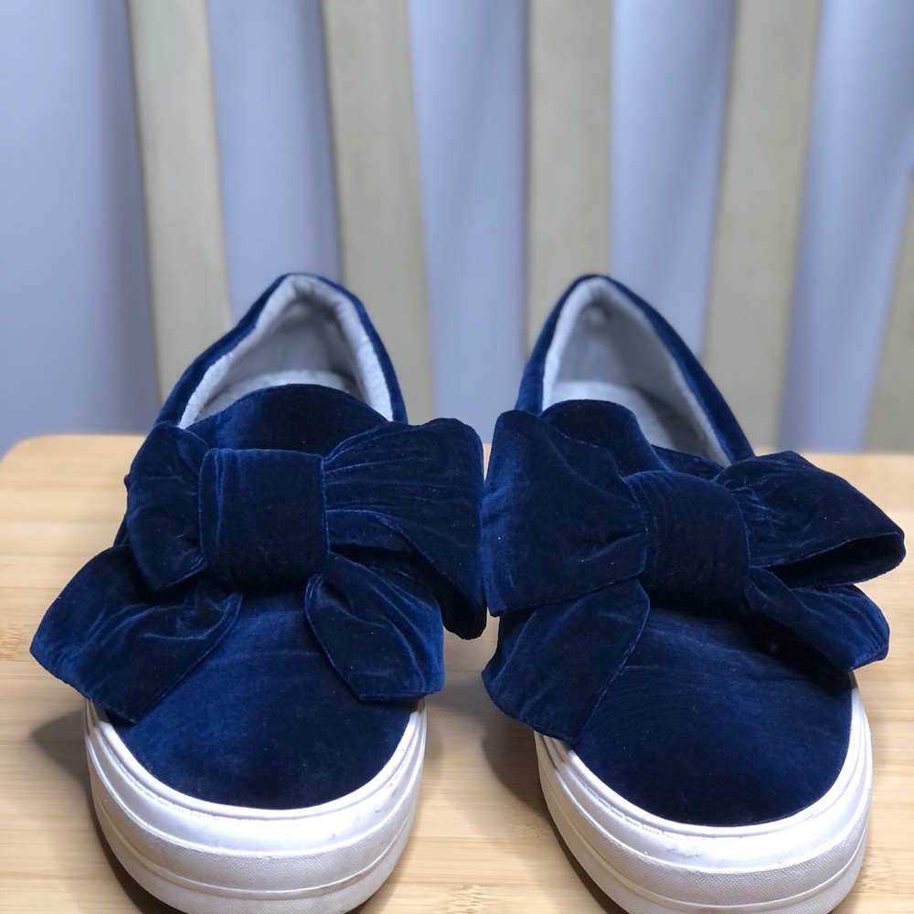 Nine West Onosha Velvet Bow Slip On Sneaker